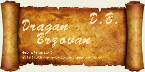 Dragan Brzovan vizit kartica